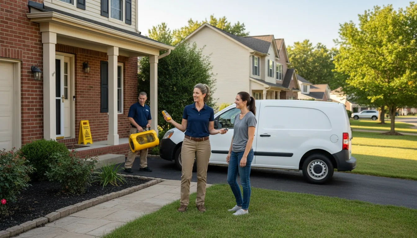 Residential water damage restoration in Walston, PA